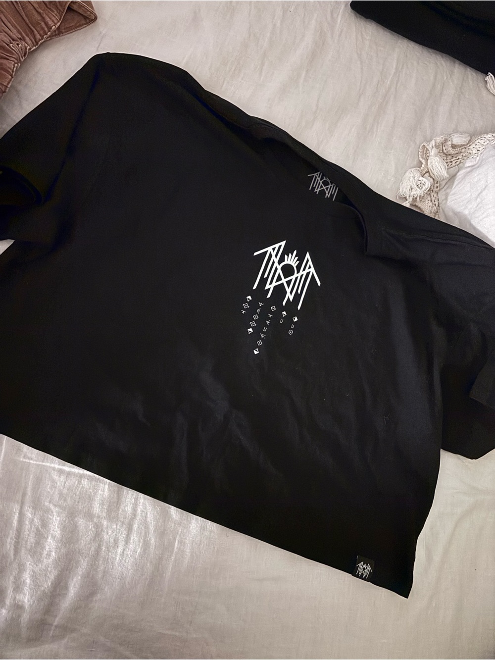 Sleep Token Crop Top with White Logo